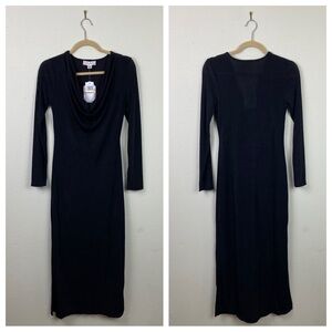 NWT Band of the Free | Annabellee Black Cowl Neck Midi Dress S